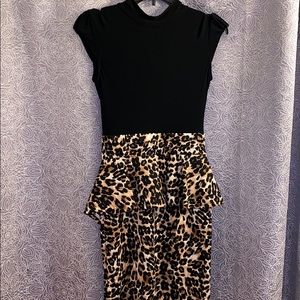 Cocktail cheetah dress